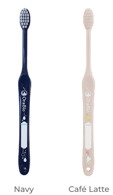 OraBio Brush LARGE lineup (Navy / Café Latte)