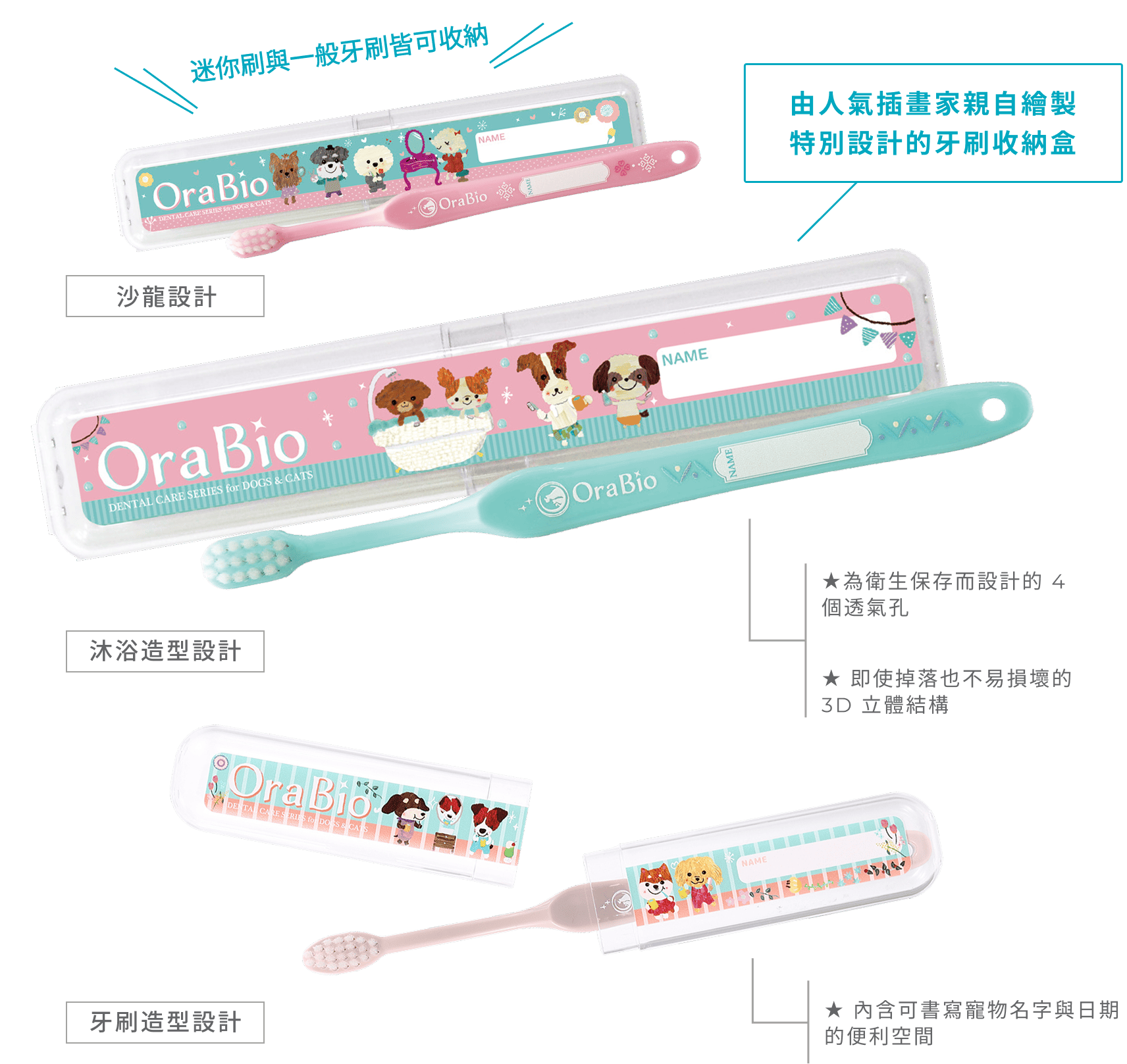 牙刷收納盒圖案