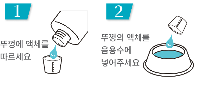 음용수와 혼합하는 일러스트