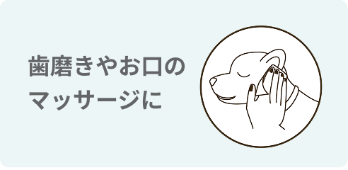 歯磨きやお口のマッサージに